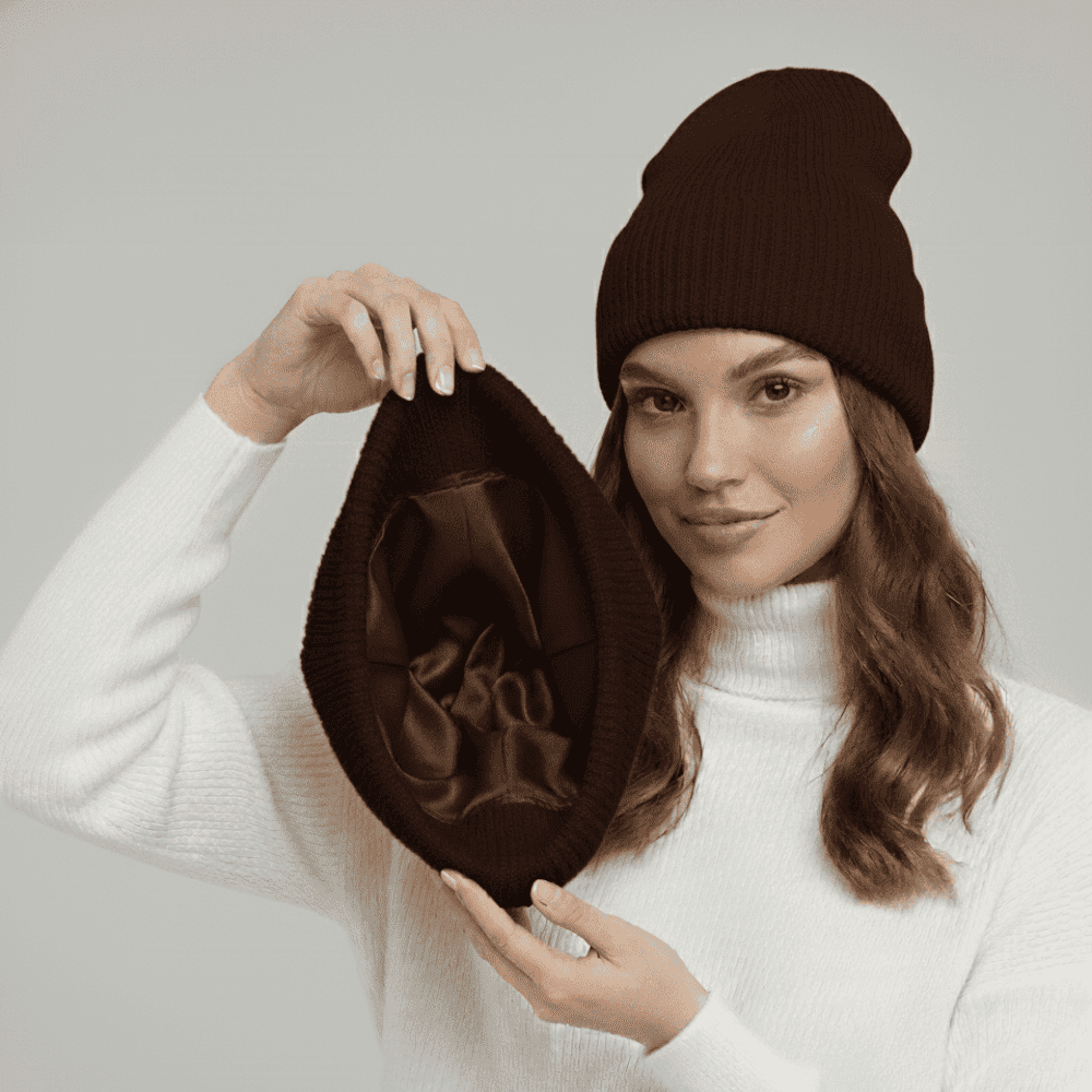 Czapka Satinéa - Ochrona włosów przed puszeniem